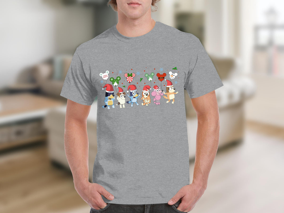 Cute Cartoon Characters Holiday Theme T-Shirt