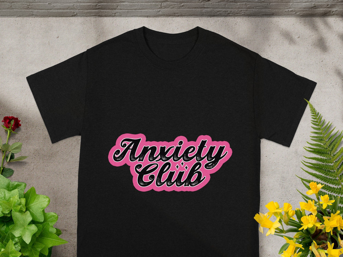 Anxiety Club Graphic Tee for Comfortable Wear
