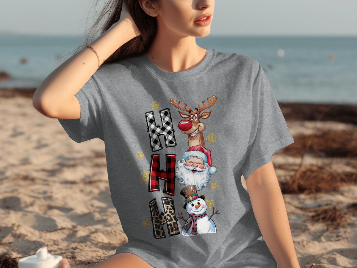 Funny Christmas Characters Graphic Tee