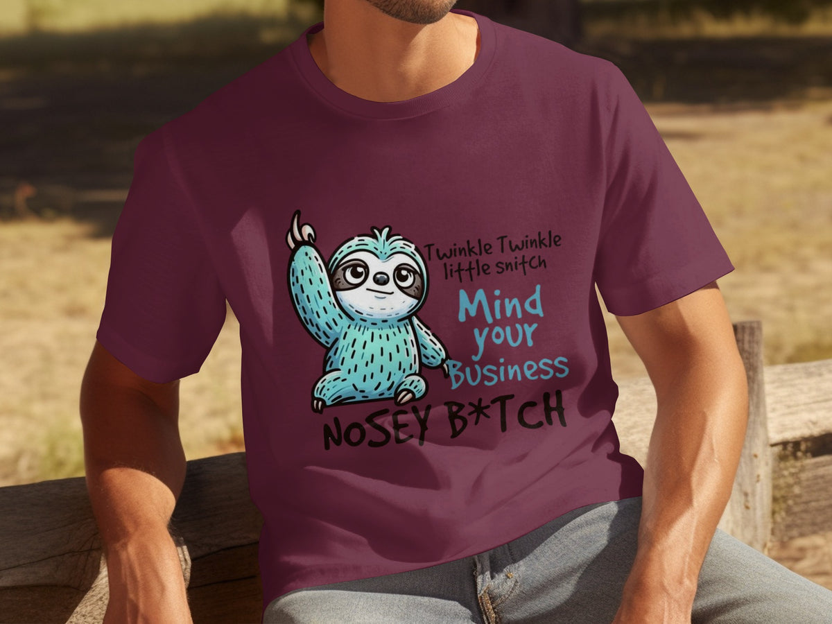 Funny Sloth Twinkle Little Snitch Mind Your Business Shirt