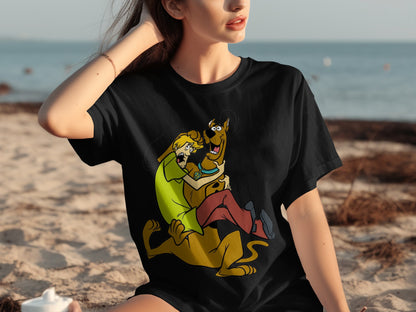 Scooby-Doo and Shaggy Cartoon Character T-shirt