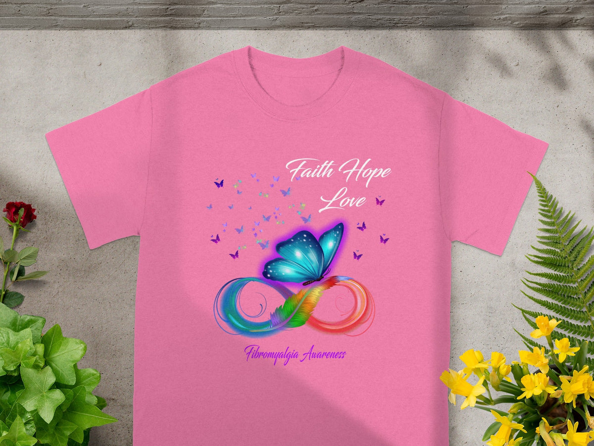 Faith Hope Love Fibromyalgia Awareness T-shirt