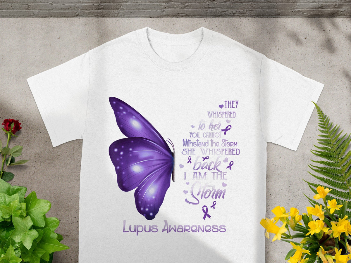 Lupus Awareness Butterfly Inspirational Graphic Shirt