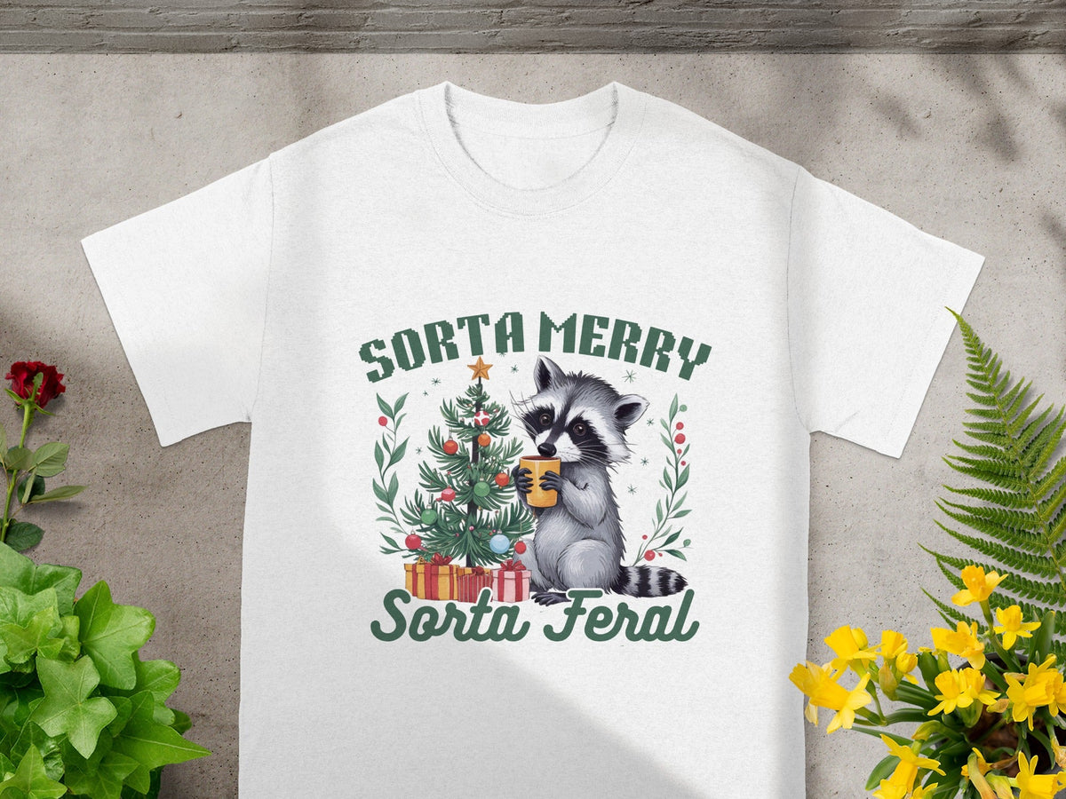 Sorta Merry Sorta Feral Christmas T-Shirt