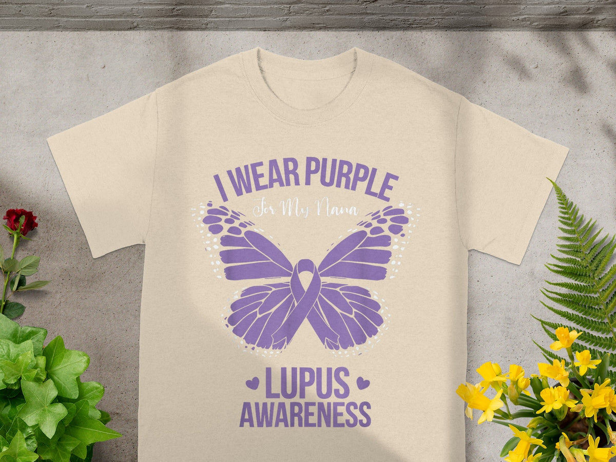 I Wear Purple for My Nana Lupus Awareness Shirt