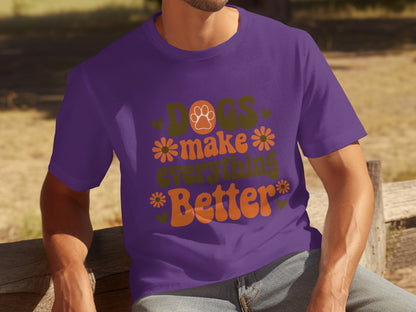 Dogs Make Everything Better Graphic Tee Product