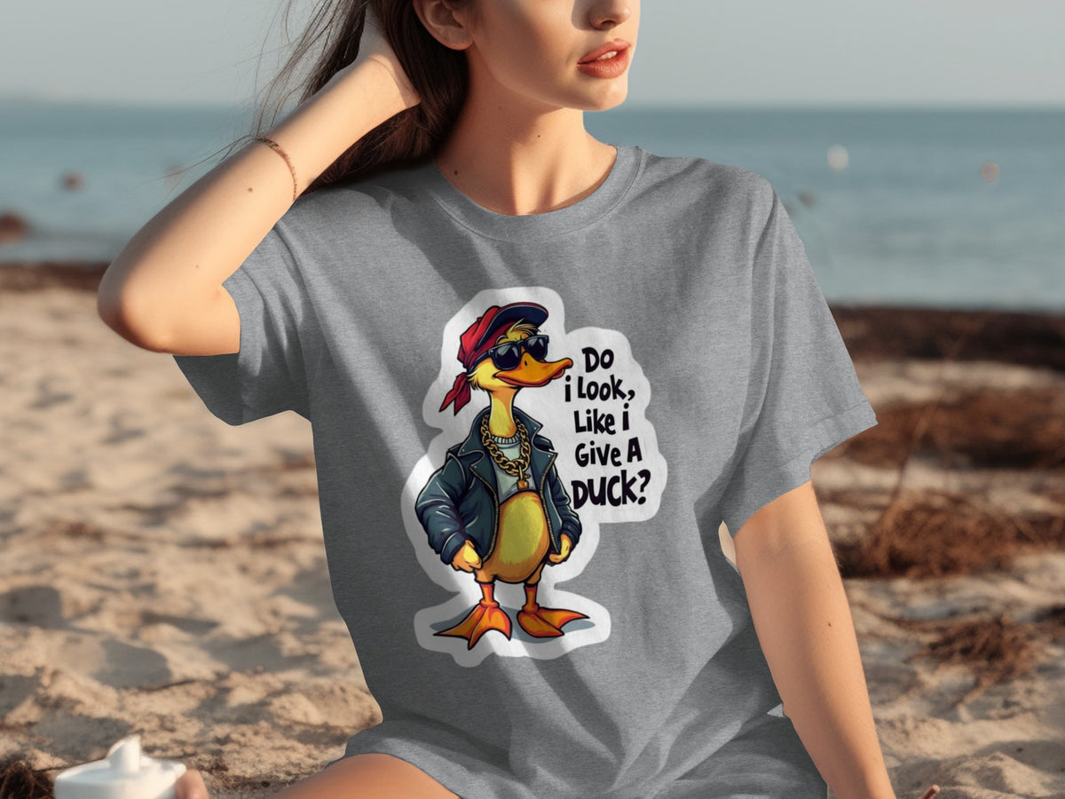 Funny Duck Attitude Do I Look Like I Give A Duck Shirt