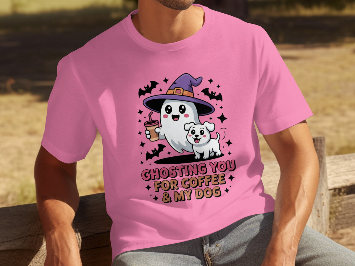 Ghosting You for Coffee and My Dog Halloween Shirt