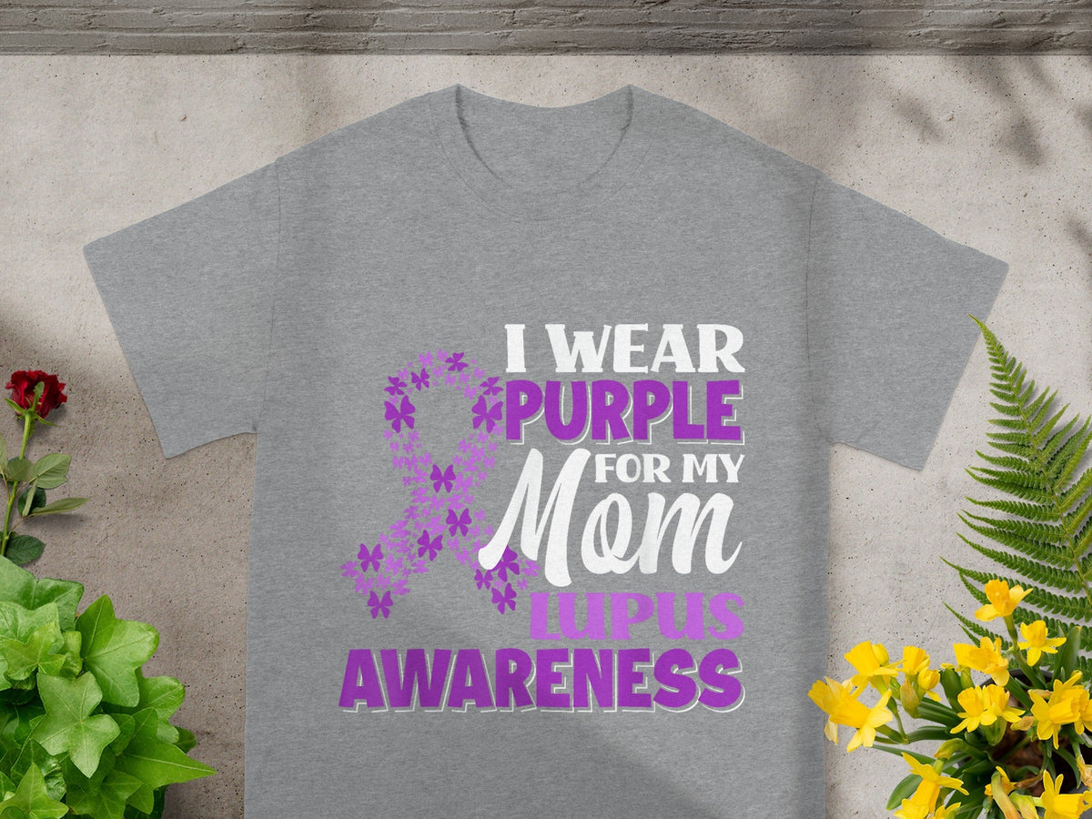 I Wear Purple For My Mom Lupus Awareness T-Shirt