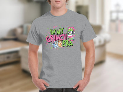 In My Grinch Era Graphic Tee with Cartoon Characters
