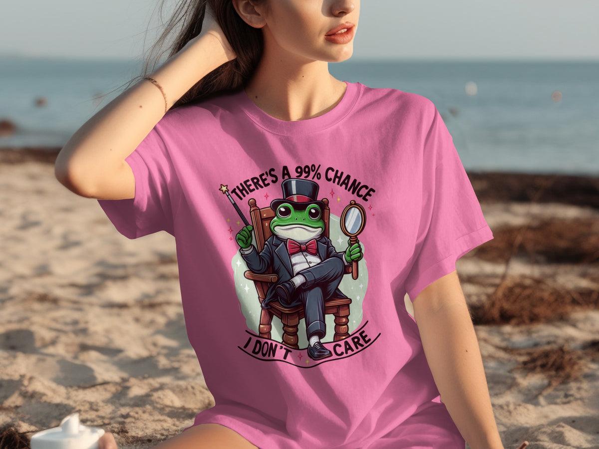 There's a 99% Chance I Don't Care Frog T-Shirt