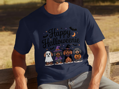 Happy Halloweenie Dachshund Halloween Shirt for Dog Lovers