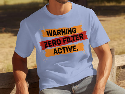 Warning Zero Filter Active Graphic T-Shirt