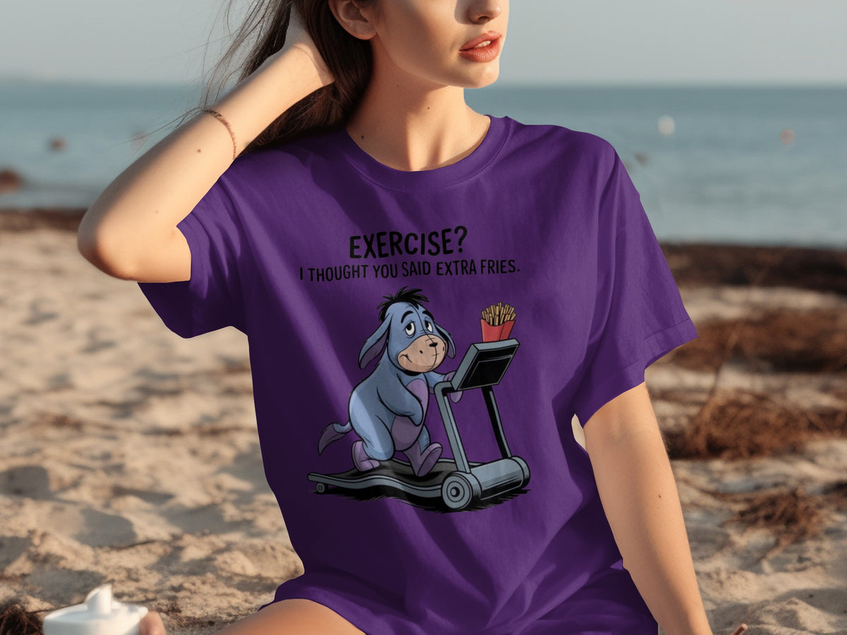 Exercise I Thought You Said Extra Fries Graphic T-Shirt