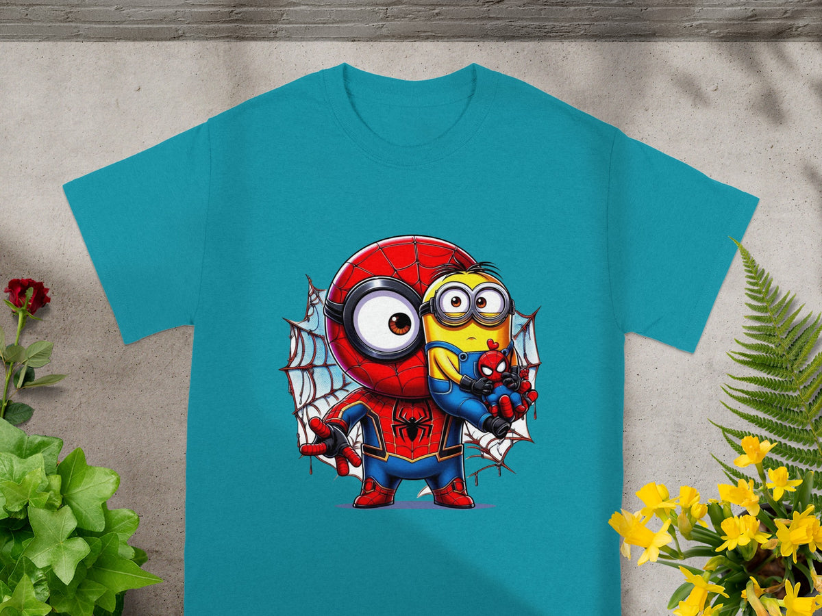 Minion & Spidey Crossover Charm T-Shirt