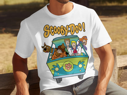 Scooby-Doo Cartoon Characters in a Van Shirt