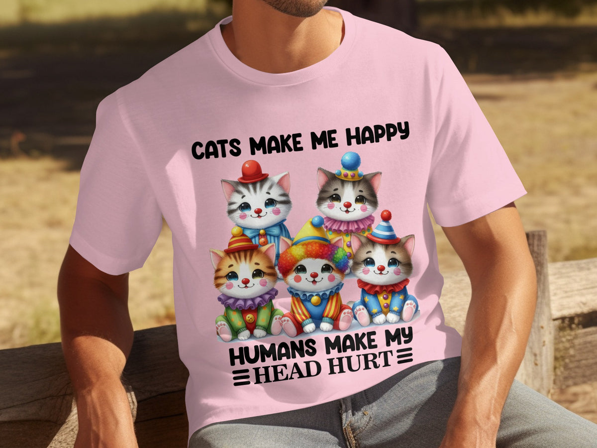 Cats Make Me Happy Humans Make My Head Hurt Shirt