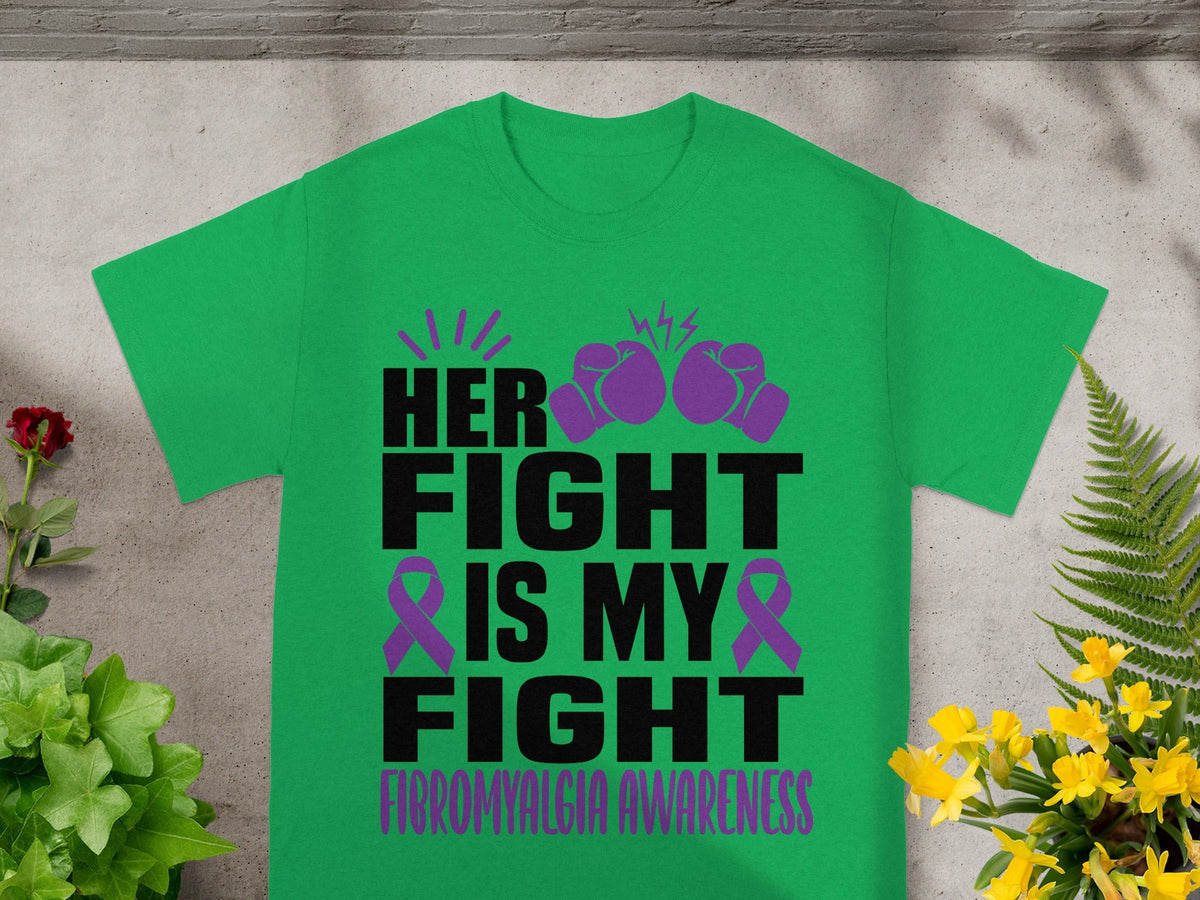 Her Fight Is My Fight Fibromyalgia Awareness Shirt