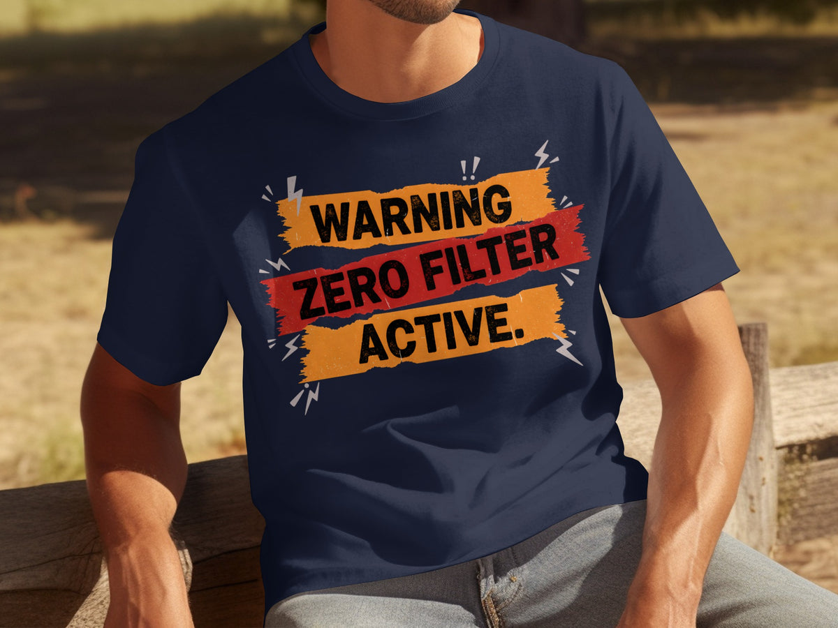 Warning Zero Filter Active Graphic T-Shirt