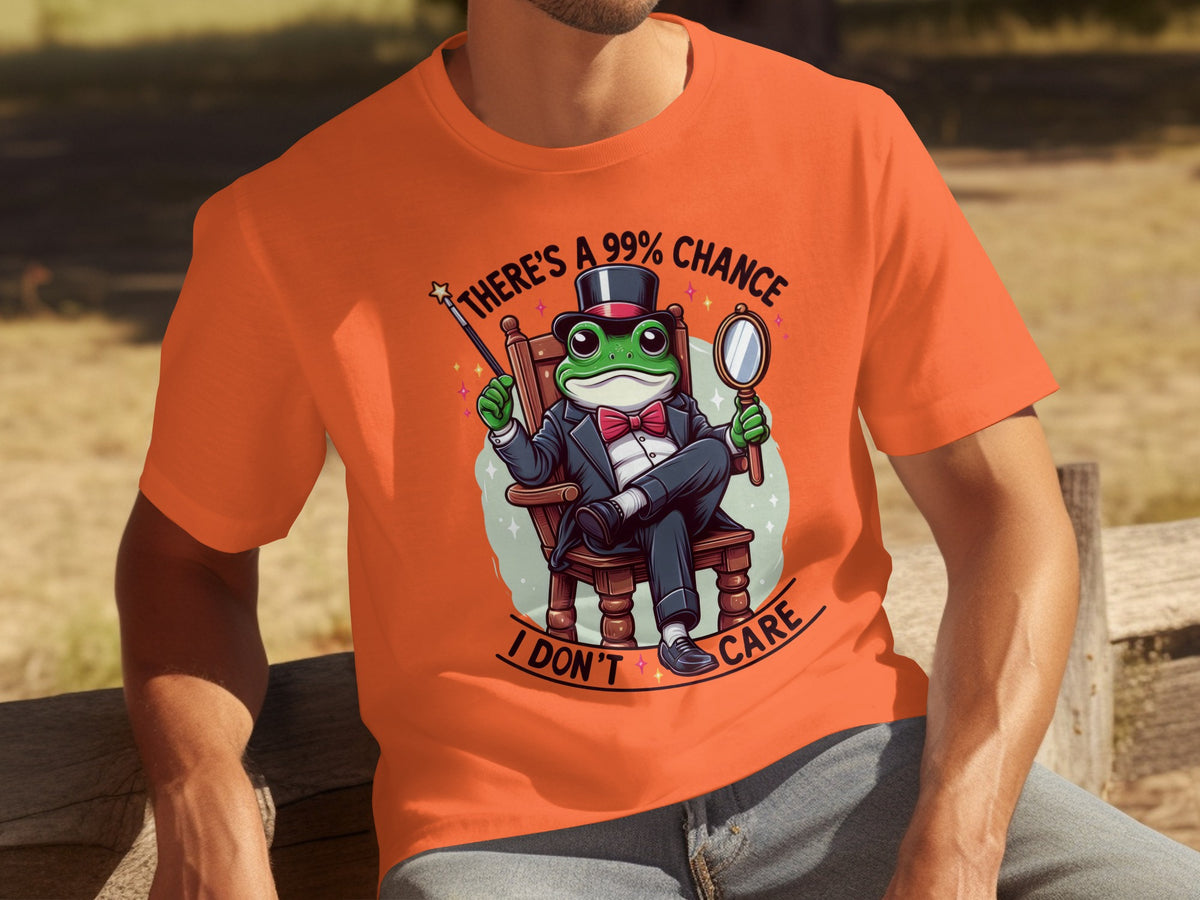 There's a 99% Chance I Don't Care Frog T-Shirt