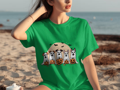 Cute Halloween Costume Dogs T-shirt Fun Holiday Tee