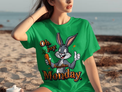 Oh Joy Another Monday Bugs Bunny Cartoon Graphic Tee