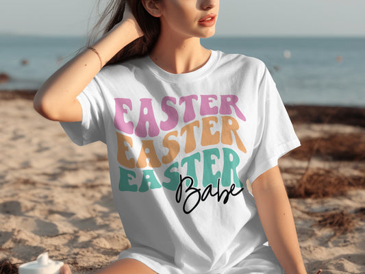 Easter Babe Colorful Graphic Easter T-Shirt