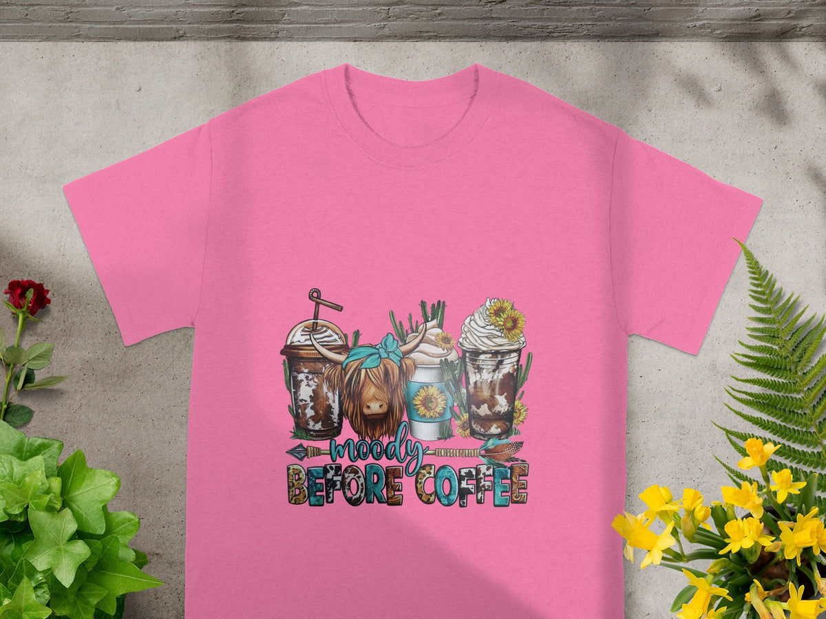 Moody Before Coffee Sunflower Graphic T-Shirt