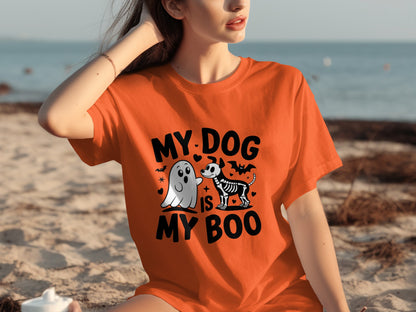 My Dog is My Boo Halloween Themed T-Shirt