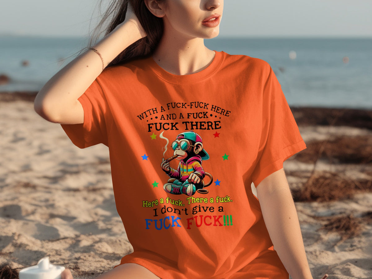With A F*ck Here And A F*ck There Graphic Shirt