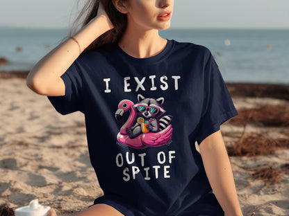 I Exist Out Of Spite Fun Graphic T-Shirt