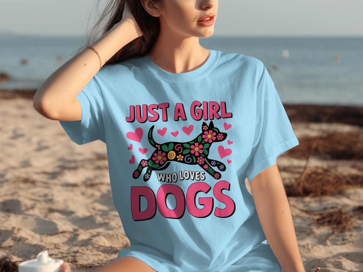 Just A Girl Who Loves Dogs Graphic T-shirt