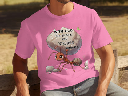 Matthew 19:26 With God All Things Are Possible shirt