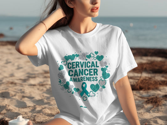 Cervical Cancer Awareness Graphic T-Shirt Product