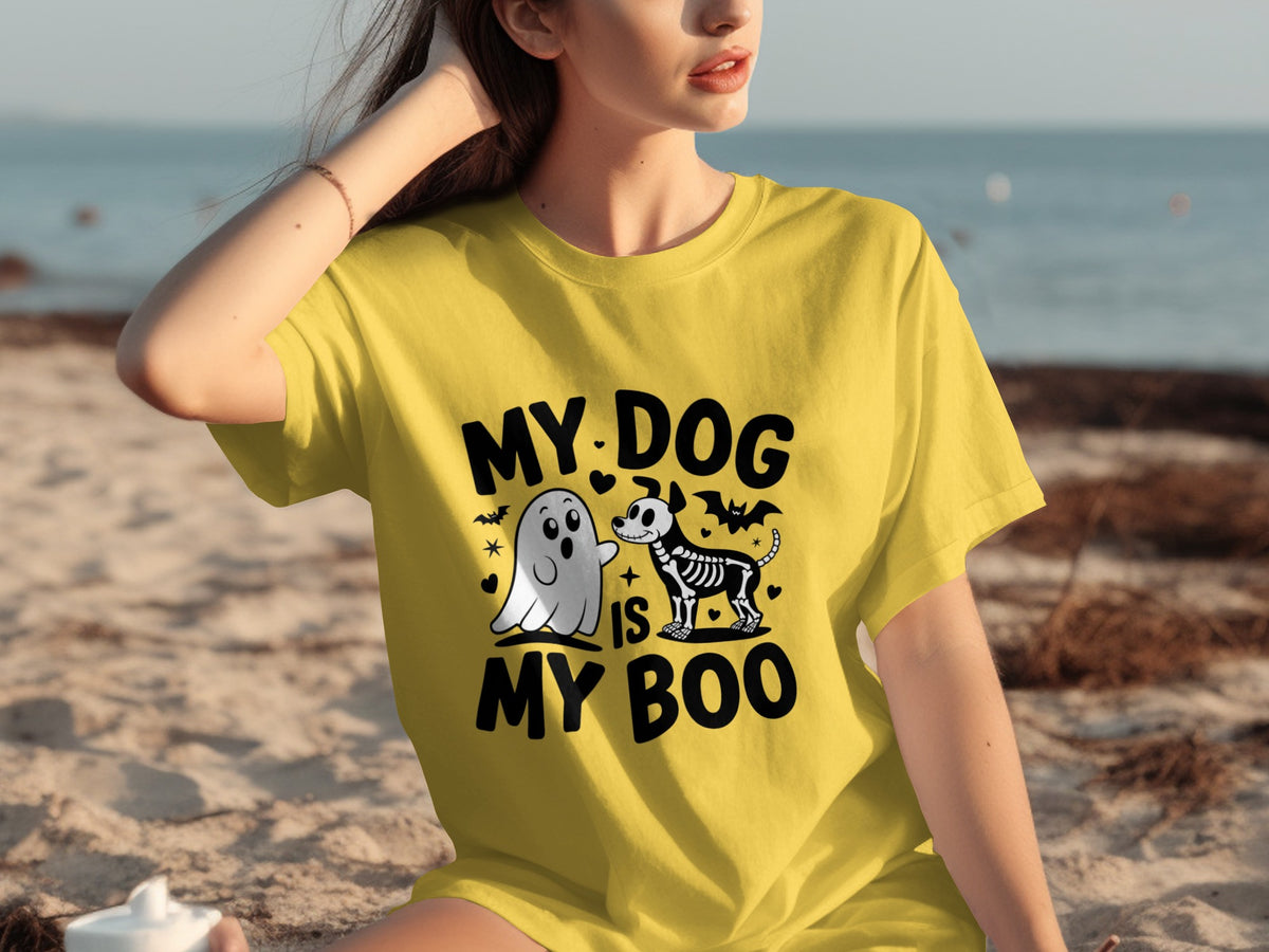 My Dog Is My Boo Halloween Graphic T-Shirt