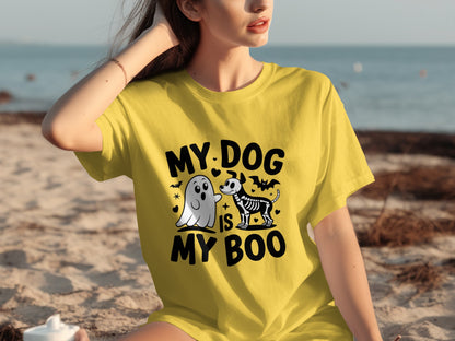 My Dog Is My Boo Halloween Graphic T-Shirt