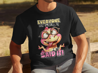 Funny Cartoon Frog Saying Graphic Men's T-Shirt