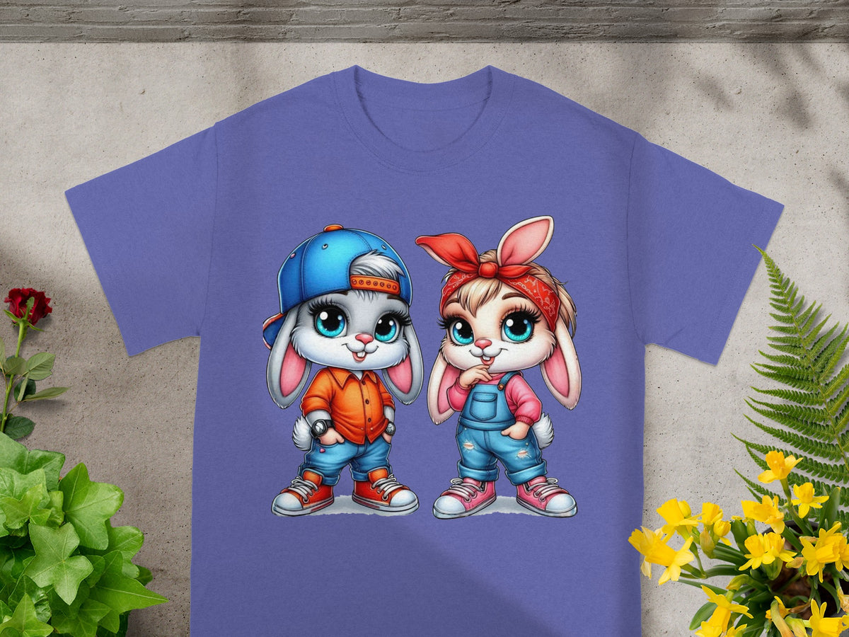 Baby Bugs and Babs Playful Street Style Bunny Duo T-Shirt
