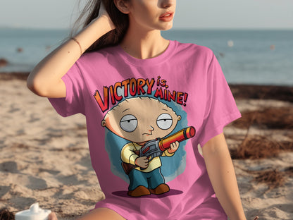 Victory Is Mine Graphic Tee Shirt Fun Print