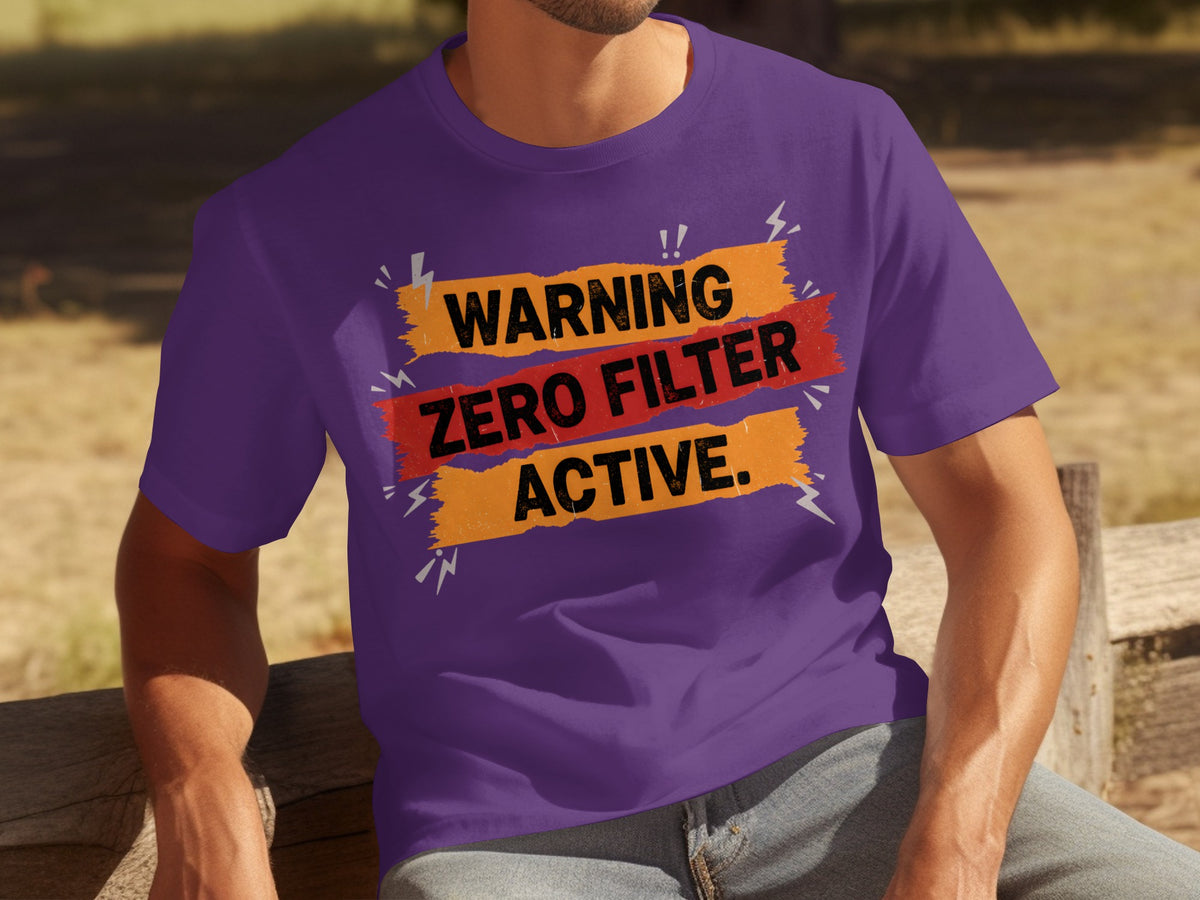 Warning Zero Filter Active Graphic T-shirt