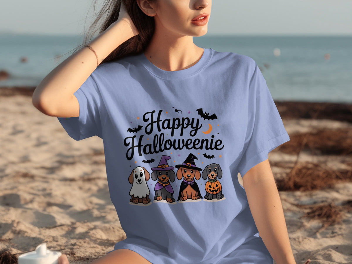 Happy Halloweenie Dachshund Dogs Halloween Shirt