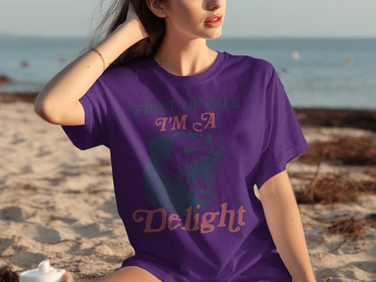 First Of All I'm A Cat Delight Graphic T-Shirt