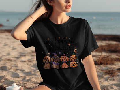 Happy Halloweenie Dachshund T-Shirt Halloween product