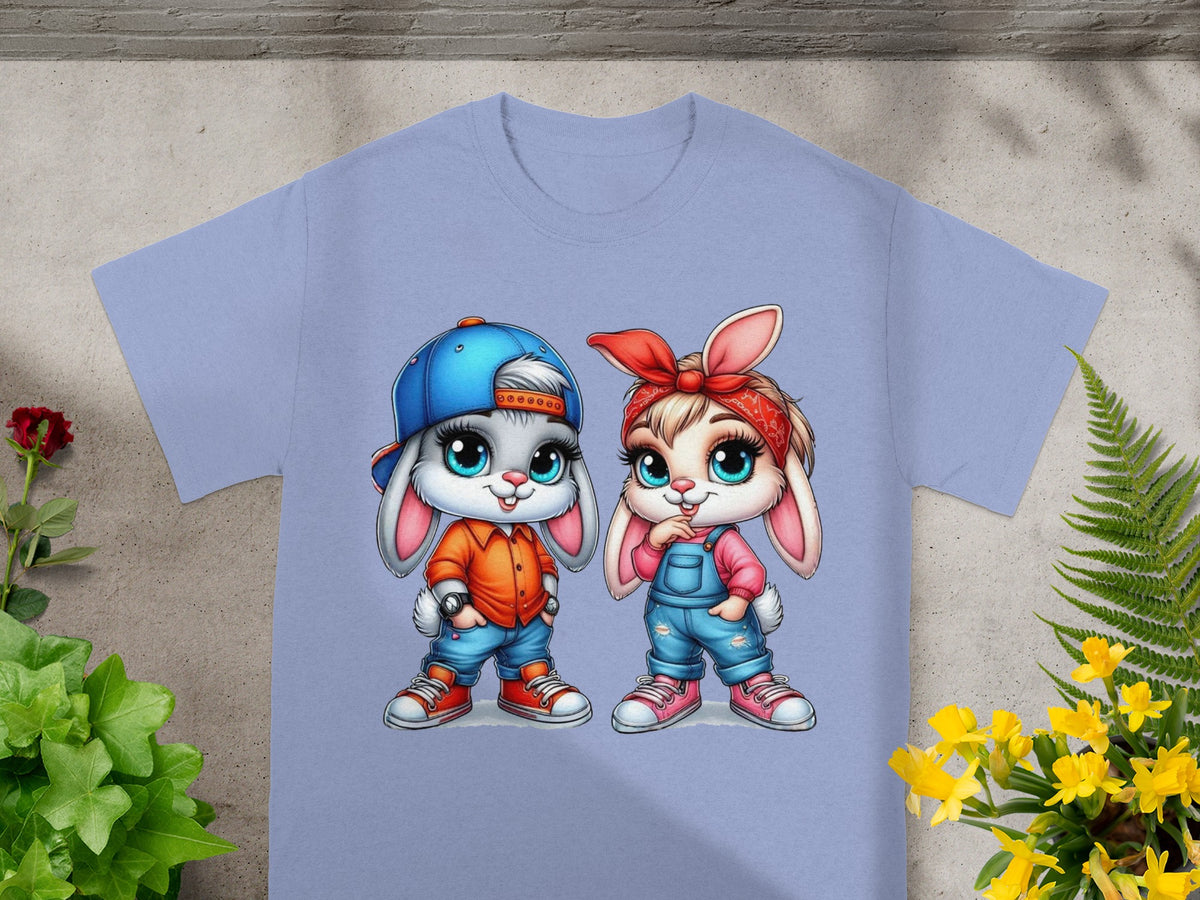 Baby Bugs and Babs Playful Street Style Bunny Duo T-Shirt