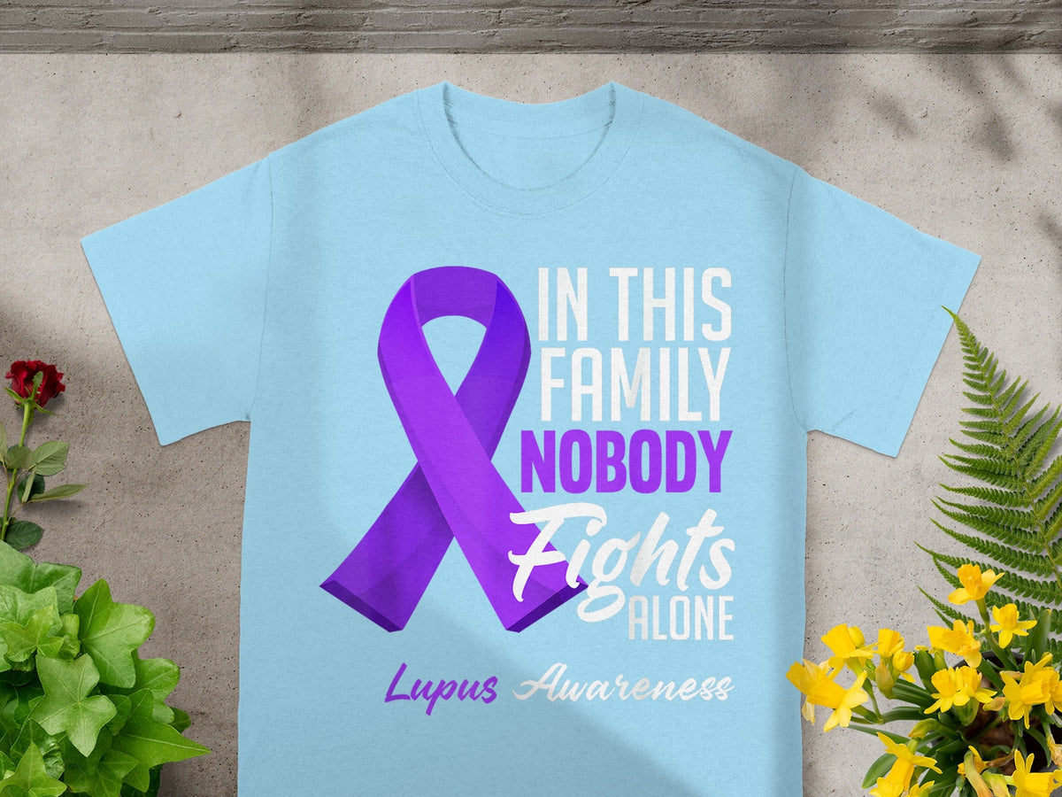 In This Family Nobody Fights Alone Lupus Awareness Shirt