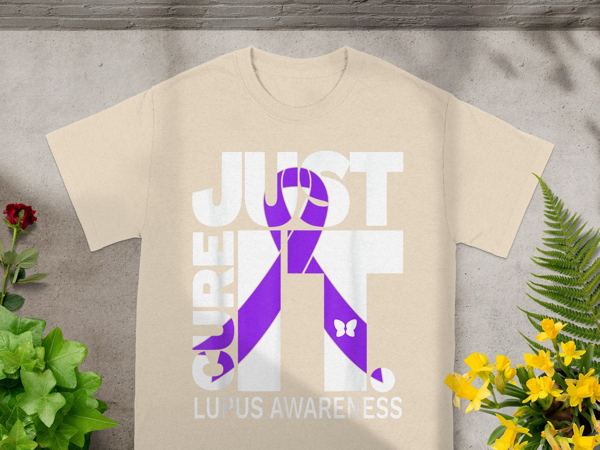 Cure Lupus Awareness Just It Butterfly Ribbon T-shirt