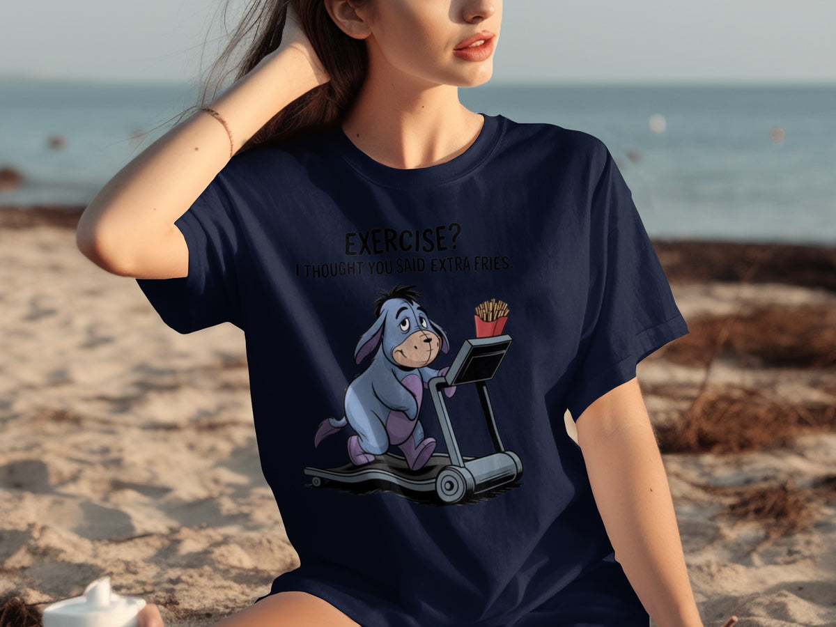 Exercise Thought You Said Extra Fries Funny T-Shirt