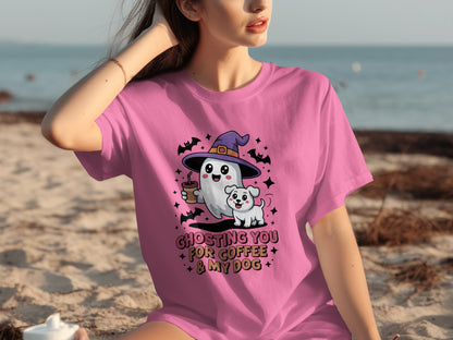 Ghosting You For Coffee and My Dog Graphic Tee