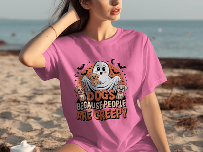 Dogs Because People Are Creepy Halloween T-Shirt