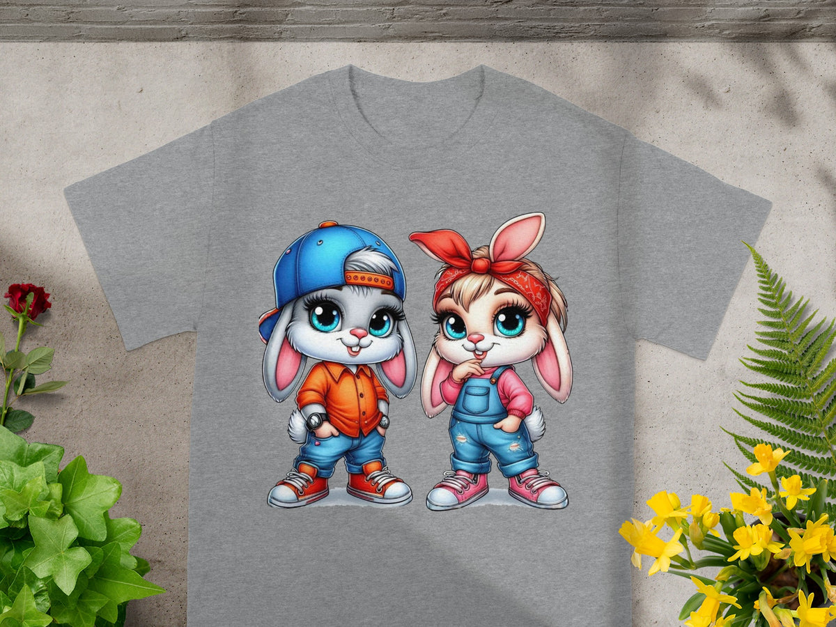 Baby Bugs and Babs Playful Street Style Bunny Duo T-Shirt